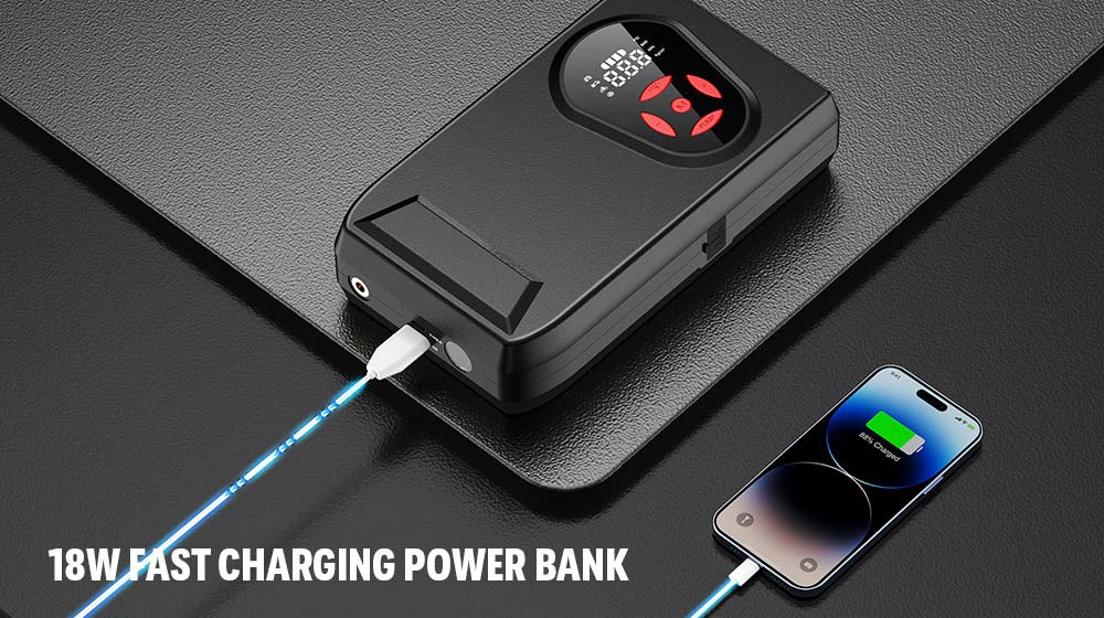 Car Jump Starter Power Bank with Air Pump