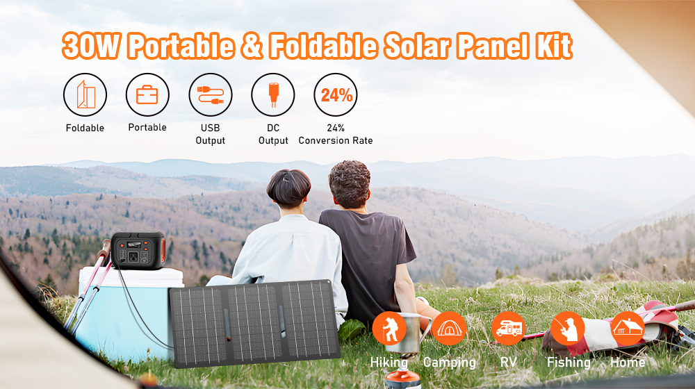 30W Folding Solar Panel